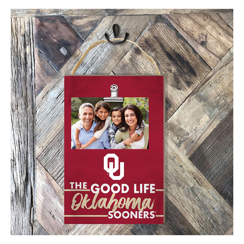 Hanging Clip-It Photo The Good Life Oklahoma Sooners