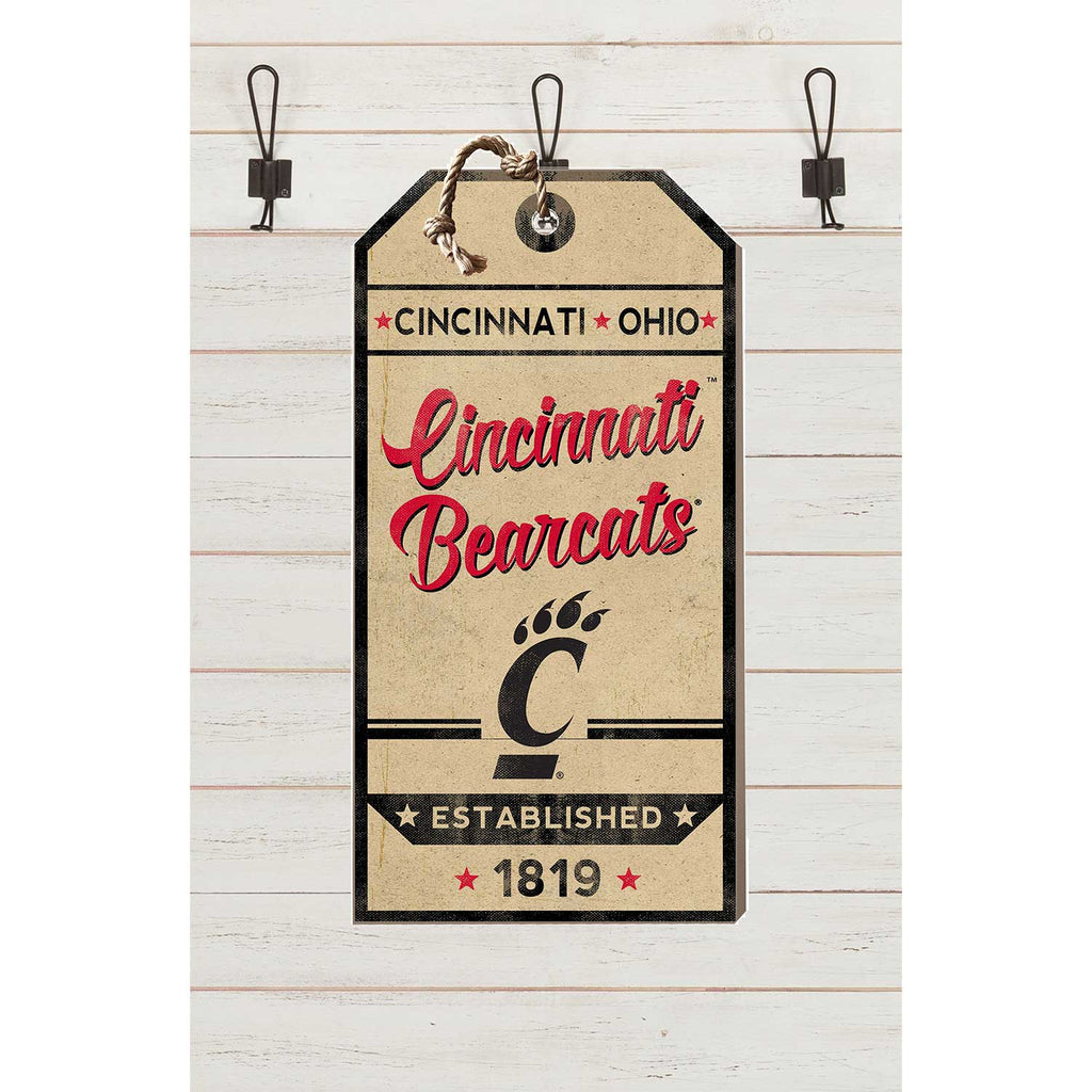 Small Hanging Tag Vintage Team Spirit Cincinnati Bearcats