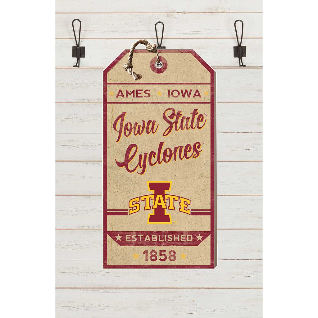 Small Hanging Tag Vintage Team Spirit Iowa State Cyclones