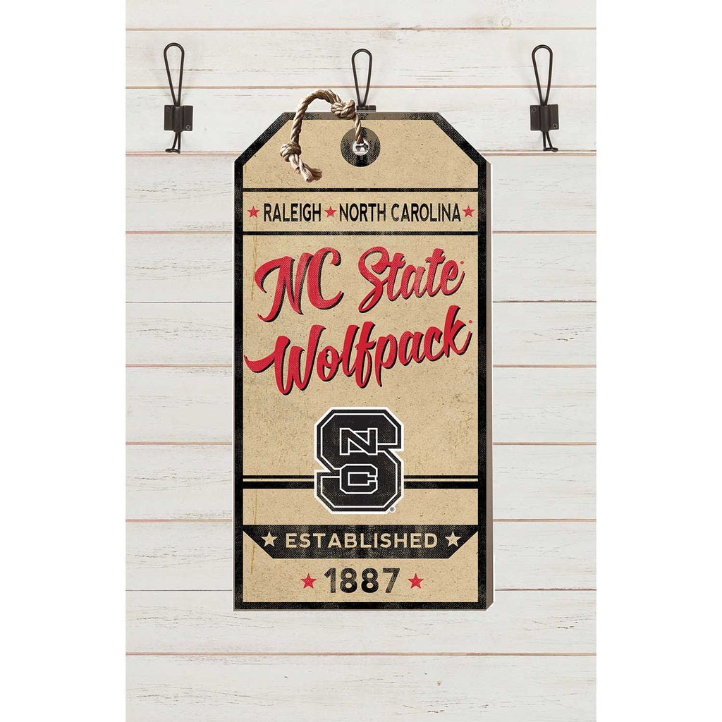 Small Hanging Tag Vintage Team Spirit North Carolina State Wolfpack