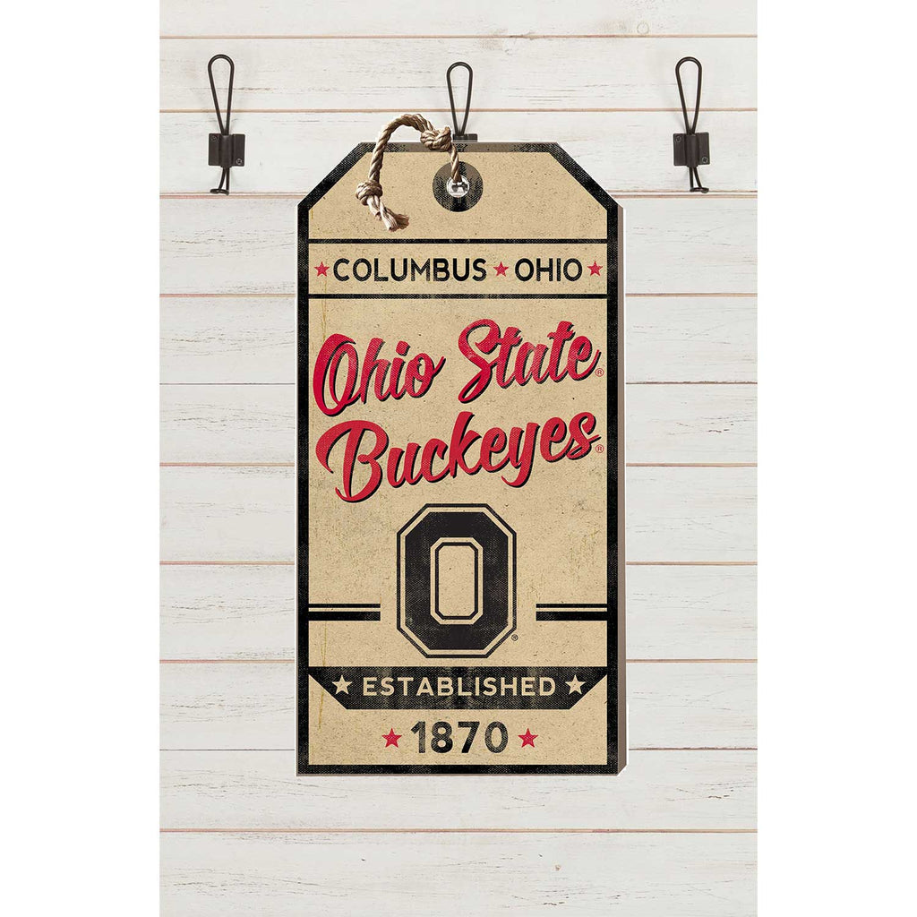 Small Hanging Tag Vintage Team Spirit Ohio State Buckeyes