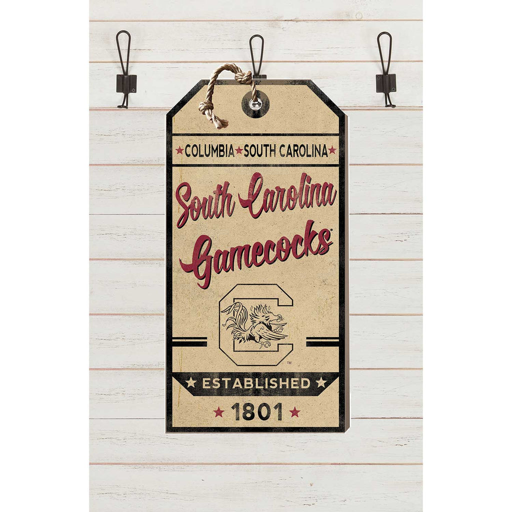 Small Hanging Tag Vintage Team Spirit South Carolina Gamecocks