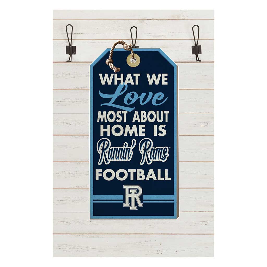 Small Hanging Tag What We Love Most Rhode Island Rams
