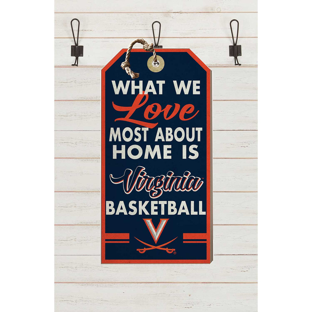Small Hanging Tag What We Love Most Virginia Cavaliers - Basketball