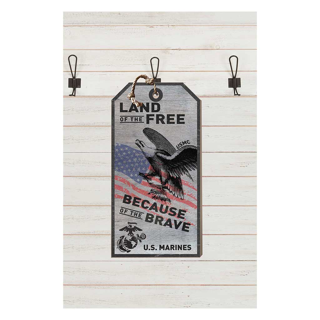 Small Hanging Tag Land of the Free US Marines