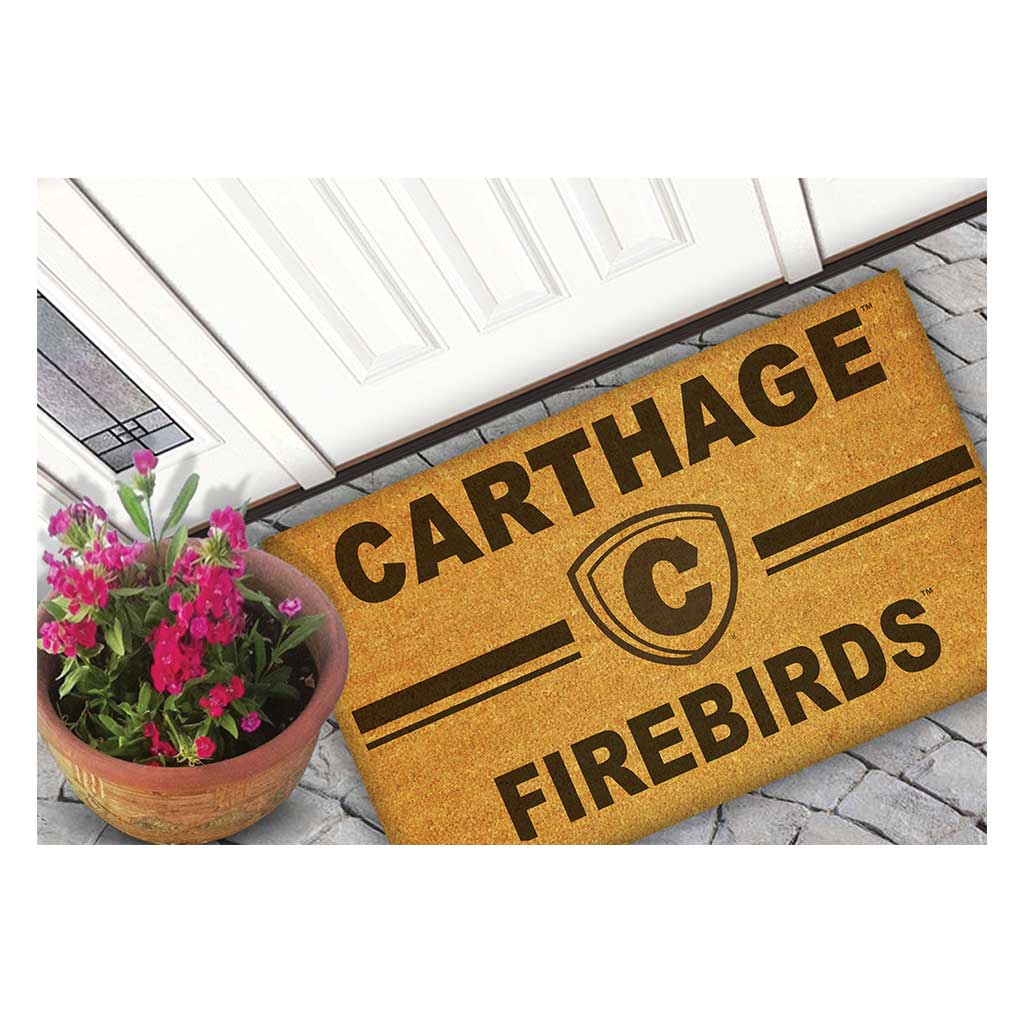 Team Coir Doormat Team Logo Carthage College Red Men/Lady Reds