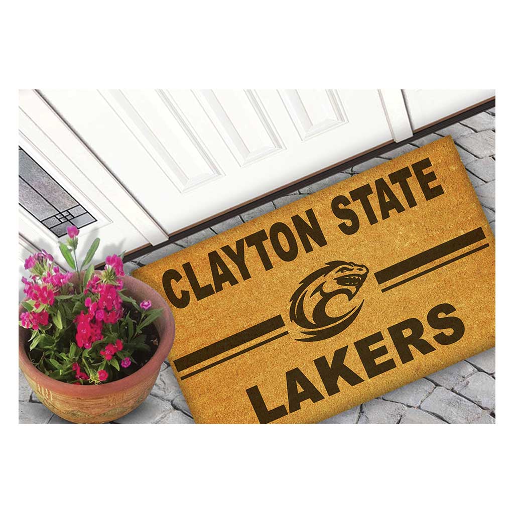 Team Coir Doormat Team Logo Clayton State University Lakers