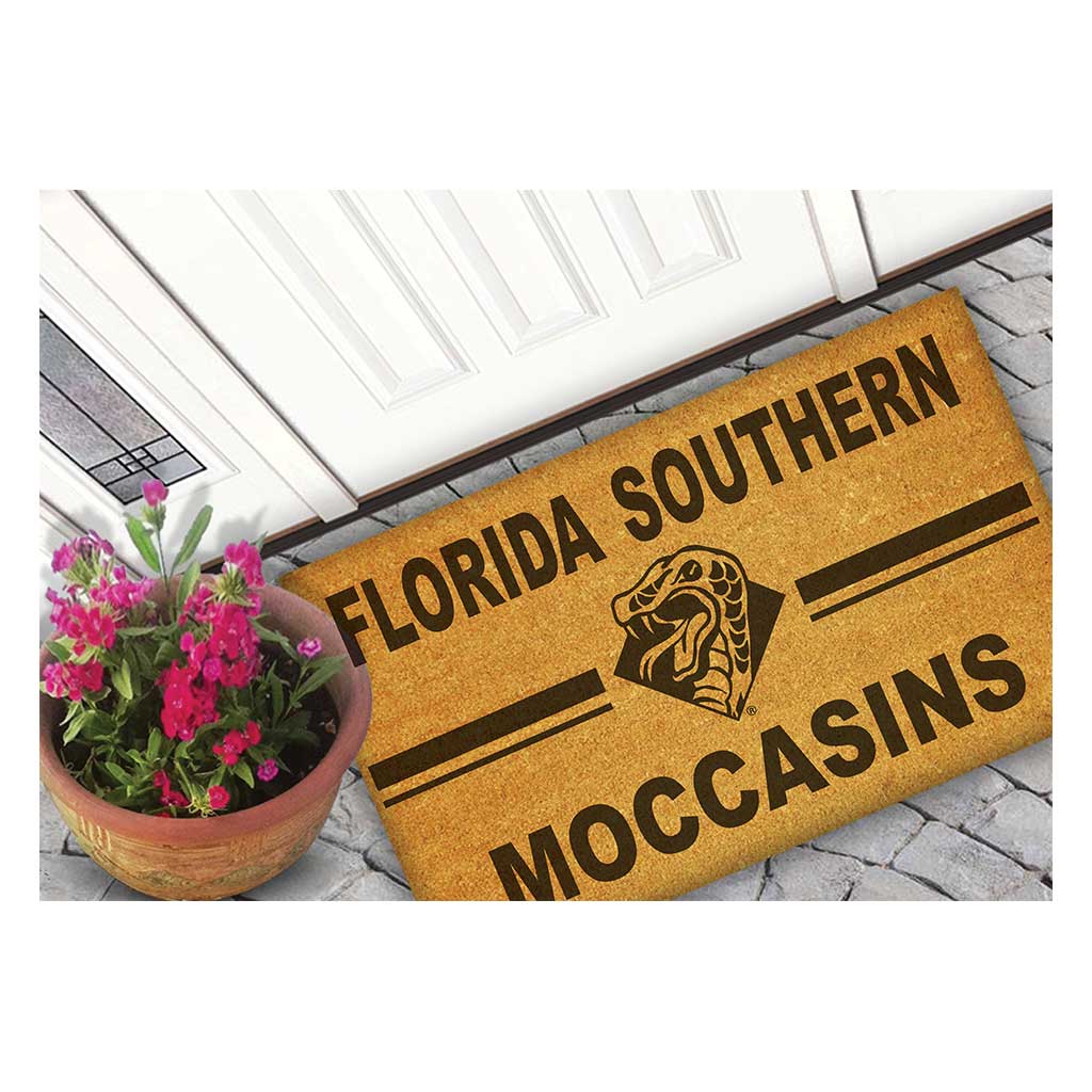 Team Coir Doormat Team Logo Florida Southern College Moccasins