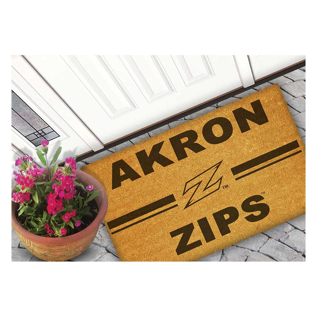 Team Coir Doormat Team Logo Akron Zips