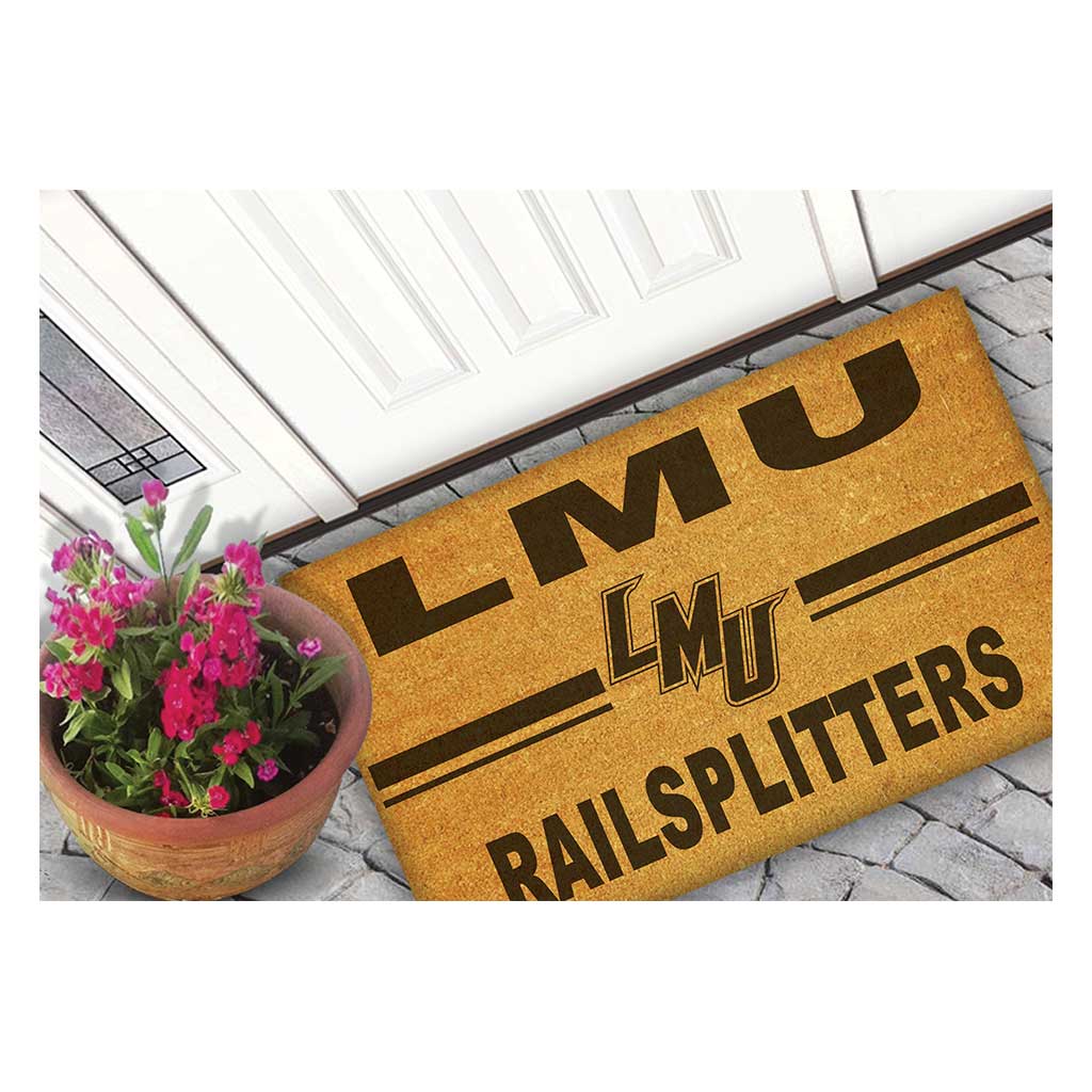 Team Coir Doormat Team Logo Lincoln Memorial University Railsplitters