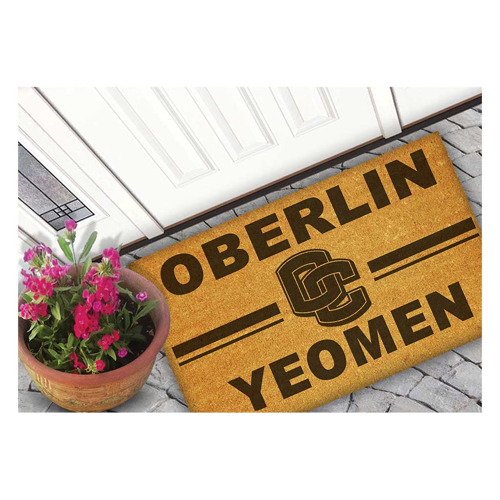 Team Coir Doormat Team Logo Oberlin College Yeomen