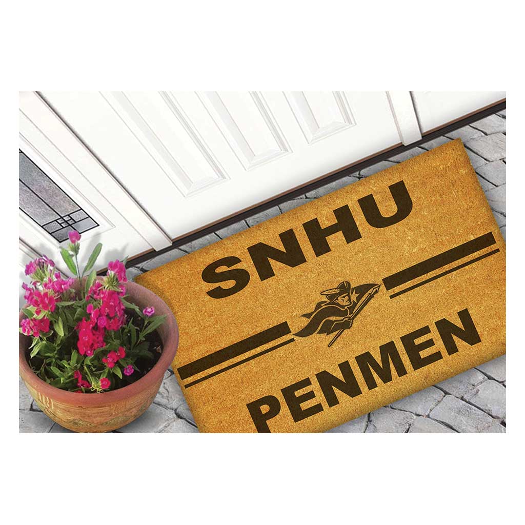 Team Coir Doormat Team Logo Southern New Hampshire University Penmen