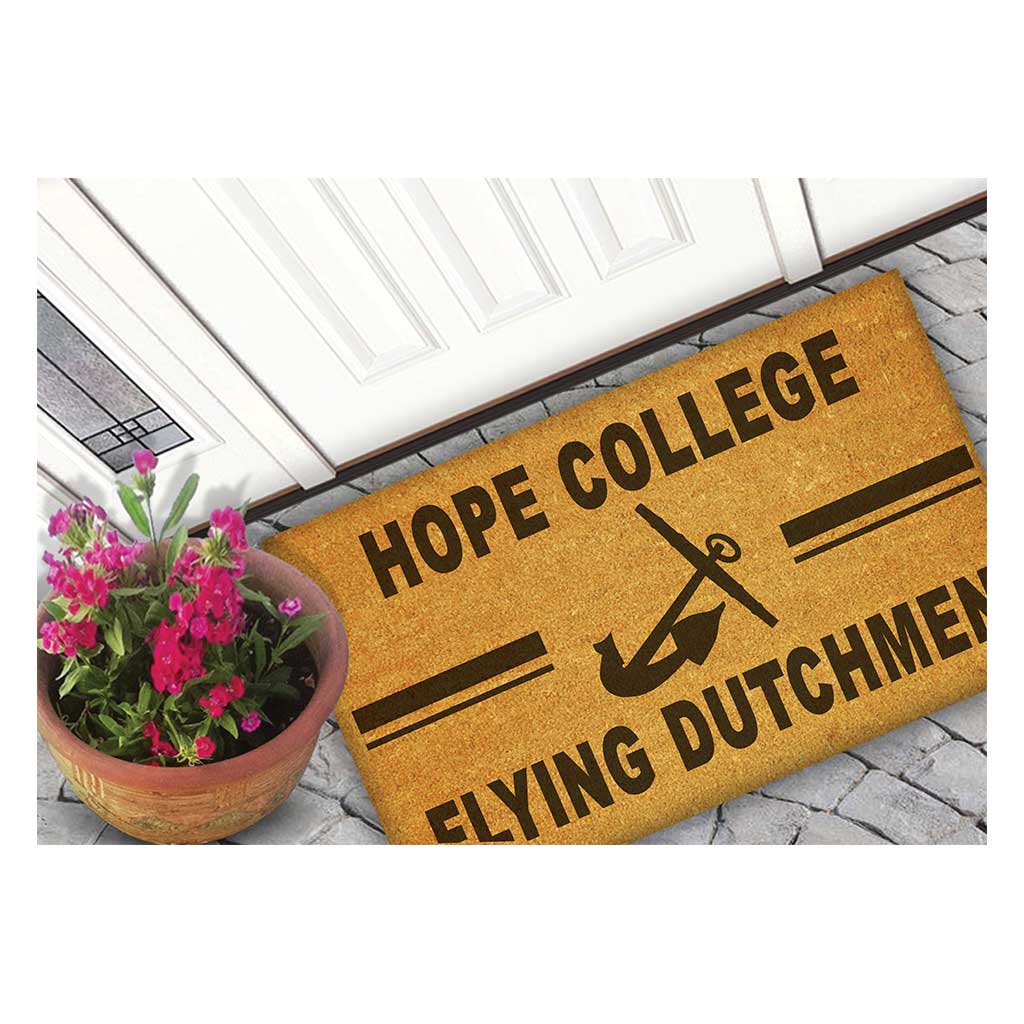 Team Coir Doormat Team Logo Hope College Flying Dutchmen