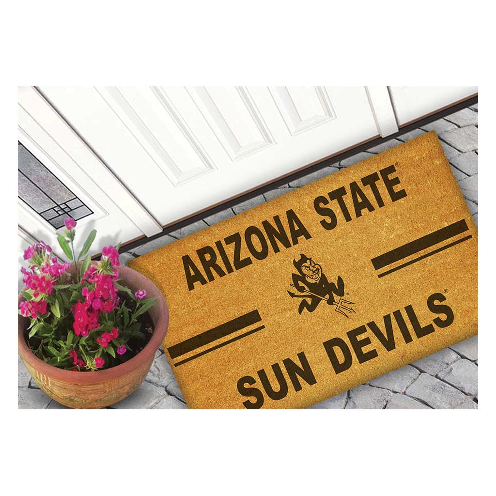 Team Coir Doormat Team Logo Arizona State Sun Devils