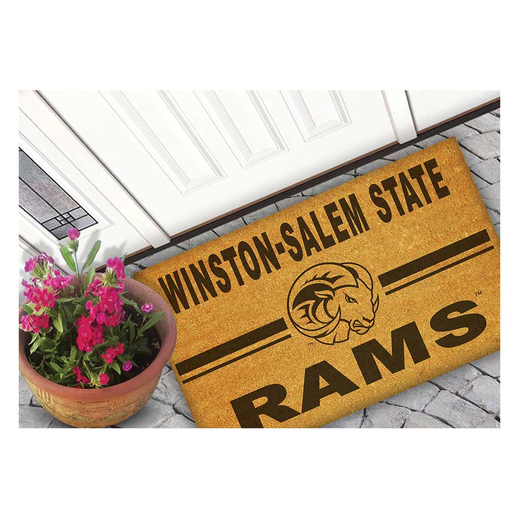 Team Coir Doormat Team Logo Winston-Salem State Rams