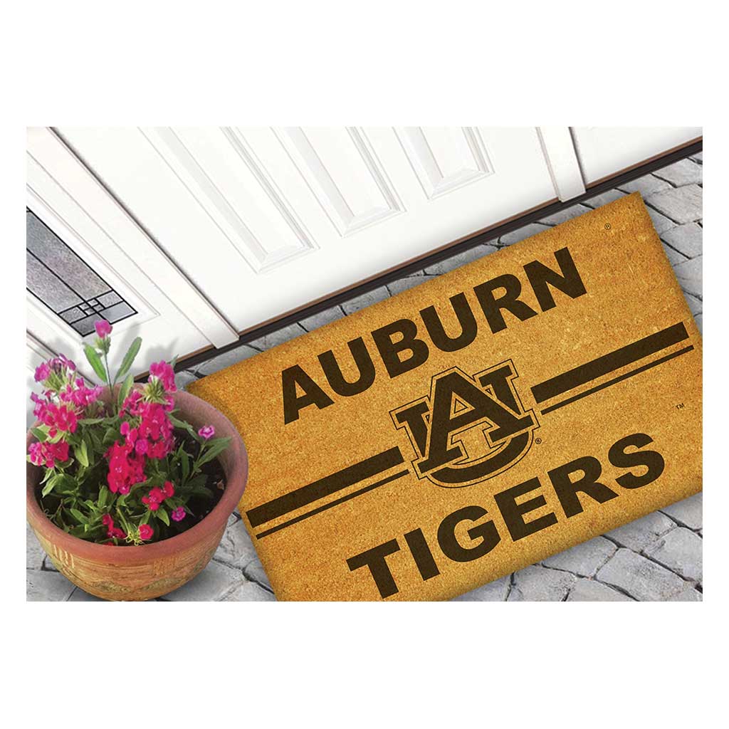 Team Coir Doormat Team Logo Auburn Tigers