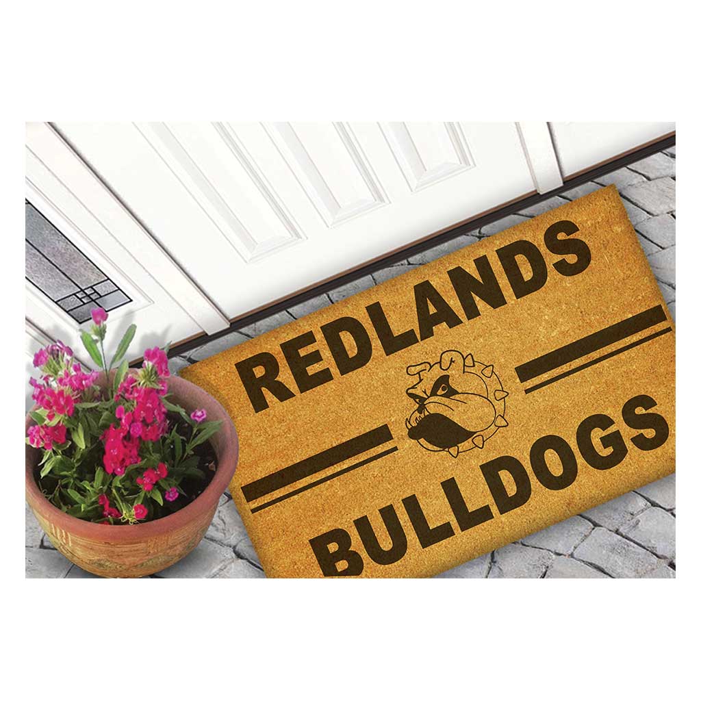 Team Coir Doormat Team Logo University of Redlands Bulldogs