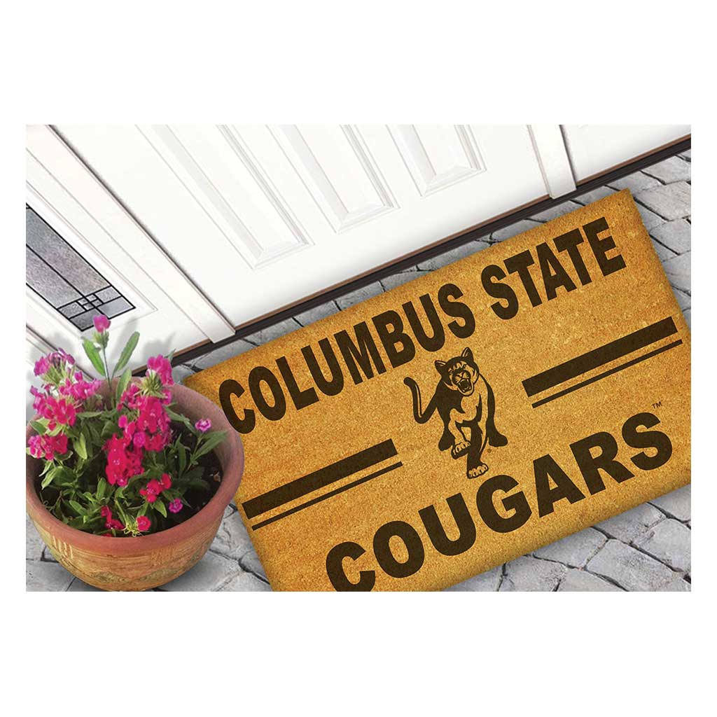 Team Coir Doormat Team Logo Columbus State University Cougars