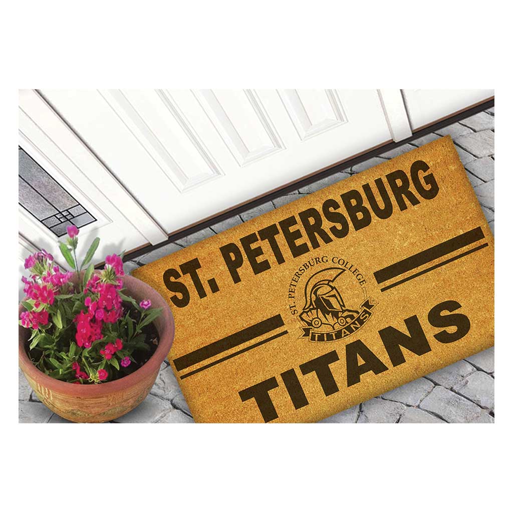 Team Coir Doormat Team Logo St. Petersburg College Titans