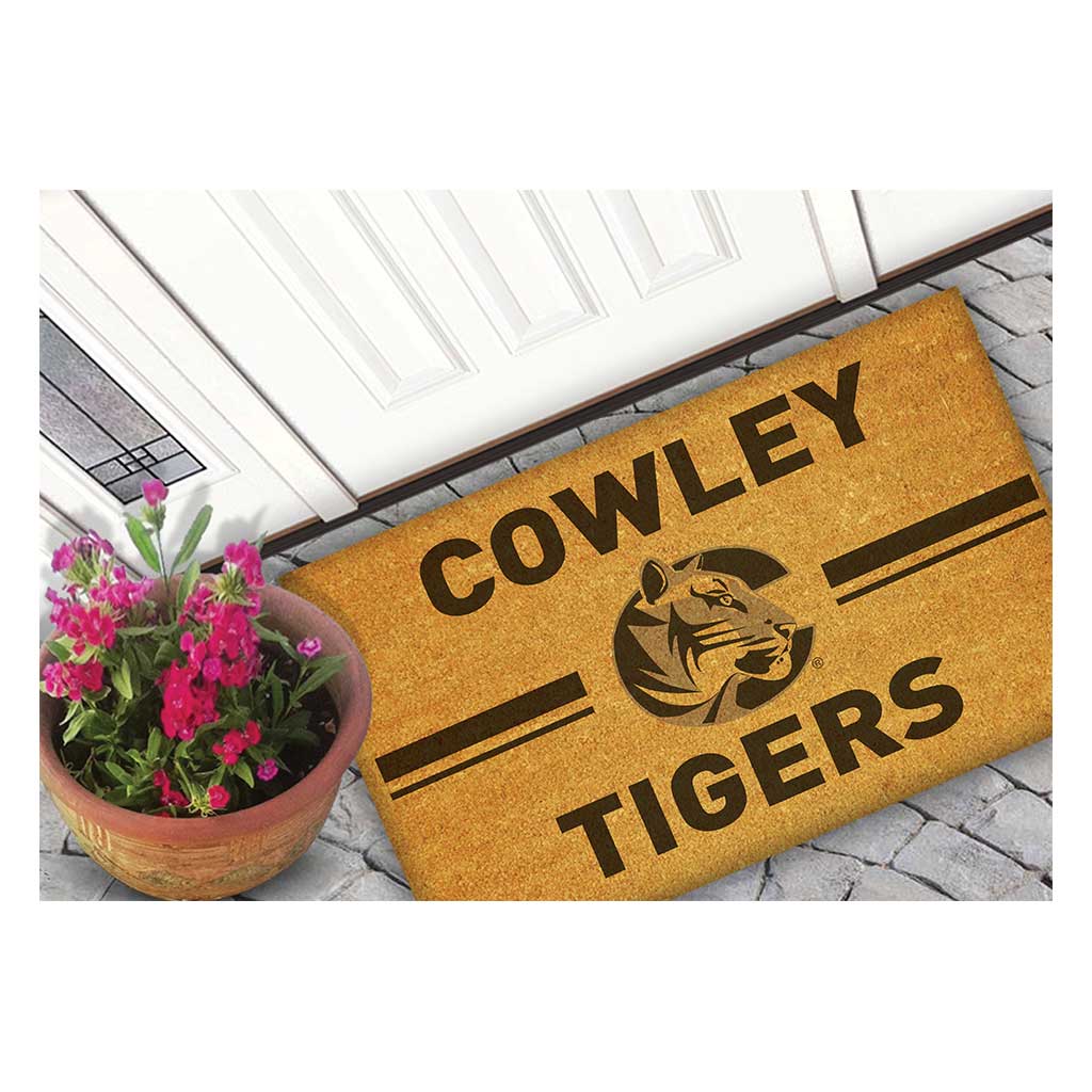 Team Coir Doormat Team Logo Cowley College Tigers