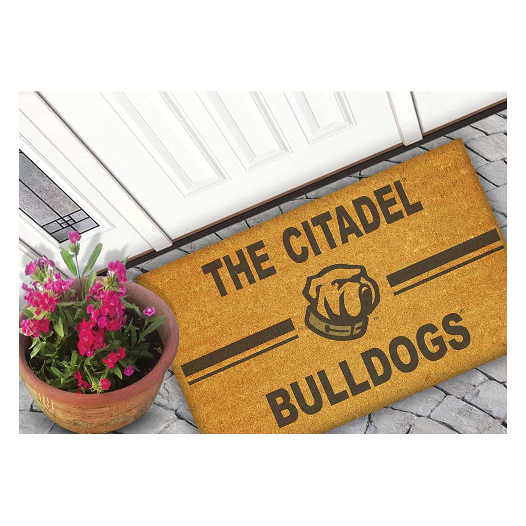 Team Coir Doormat Team Logo Citadel Bulldogs