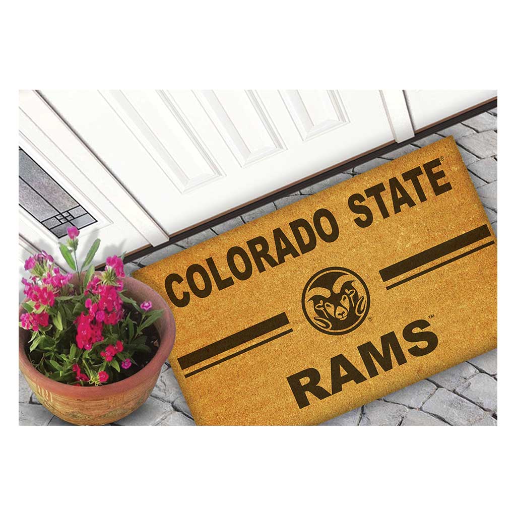 Team Coir Doormat Team Logo Colorado State-Ft. Collins Rams