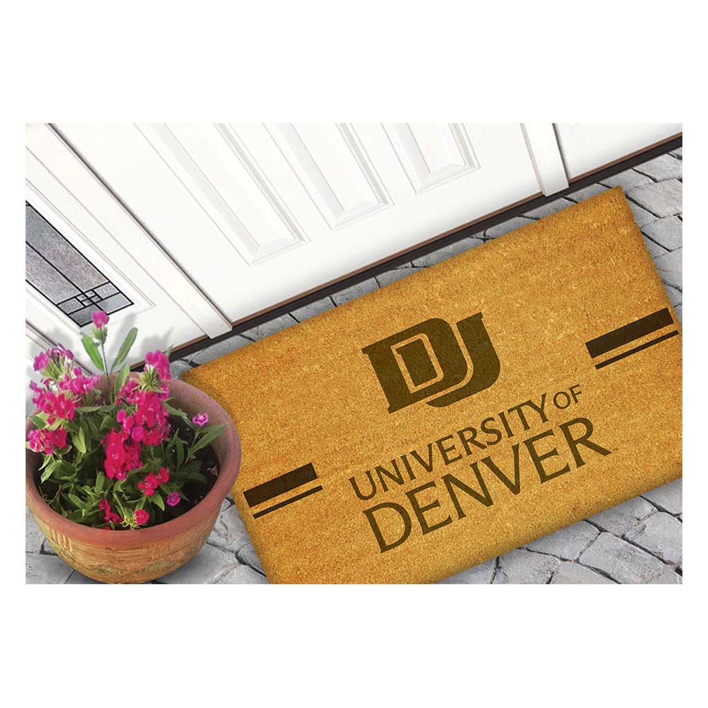 Team Coir Doormat Team Logo Denver Pioneers