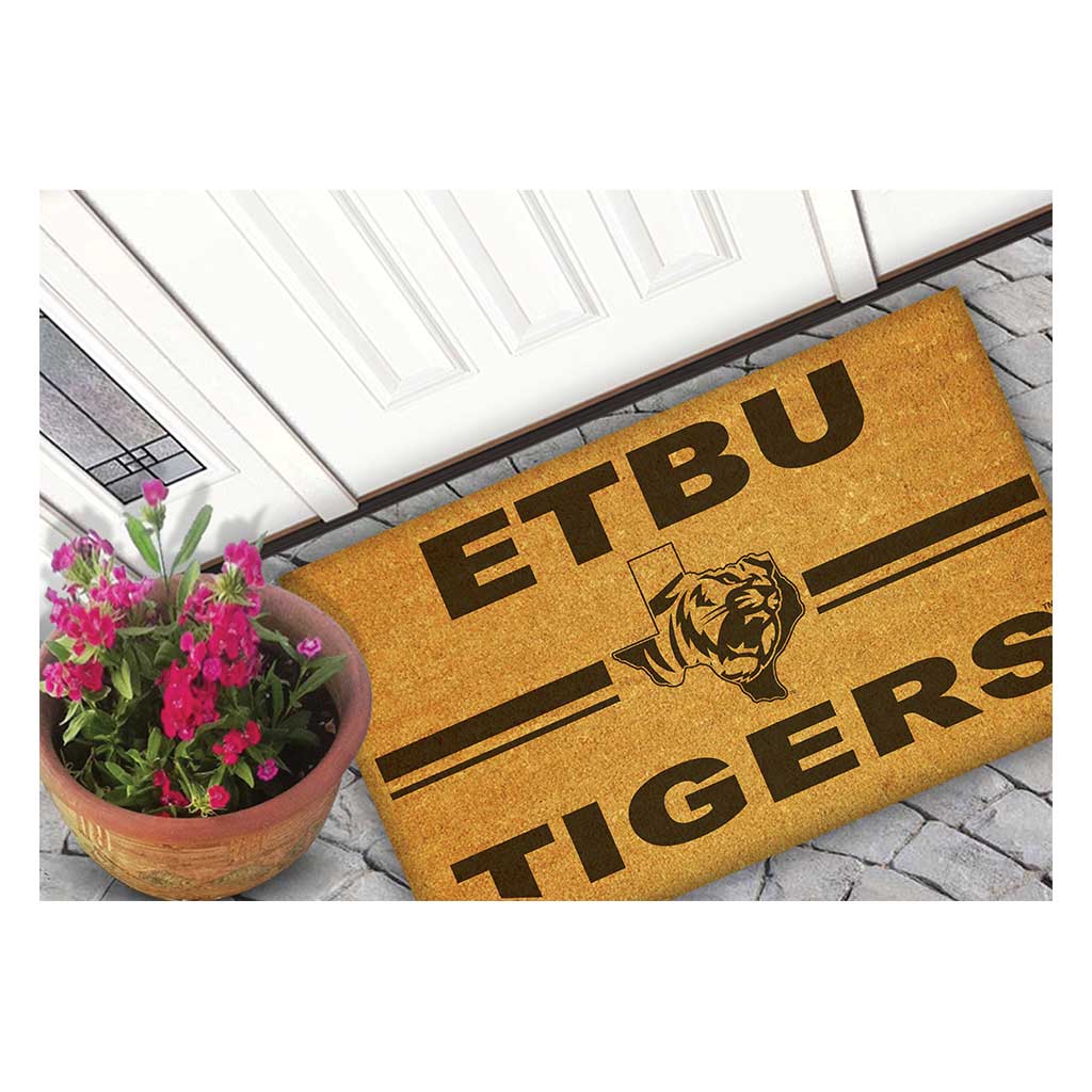 Team Coir Doormat Team Logo East Texas Baptist Tigers