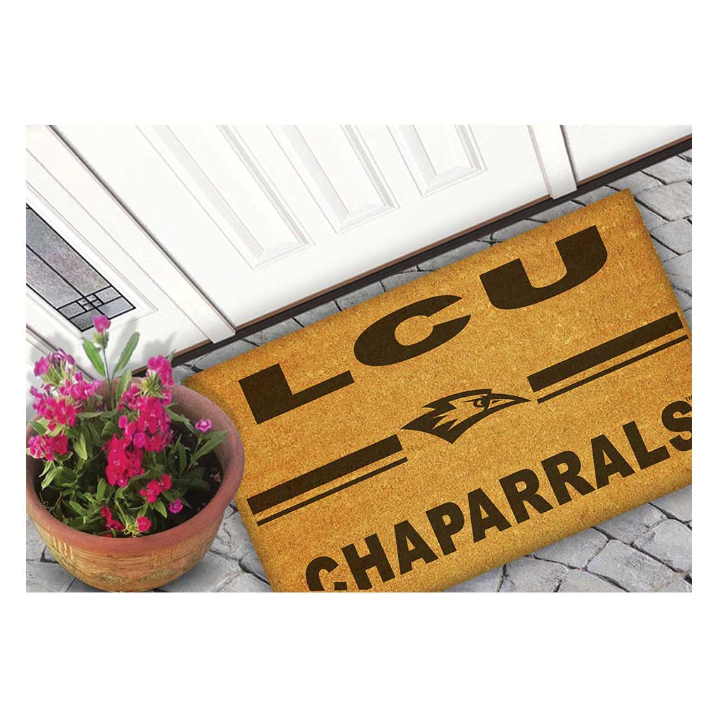 Team Coir Doormat Team Logo Lubbock Christian Chaparrals