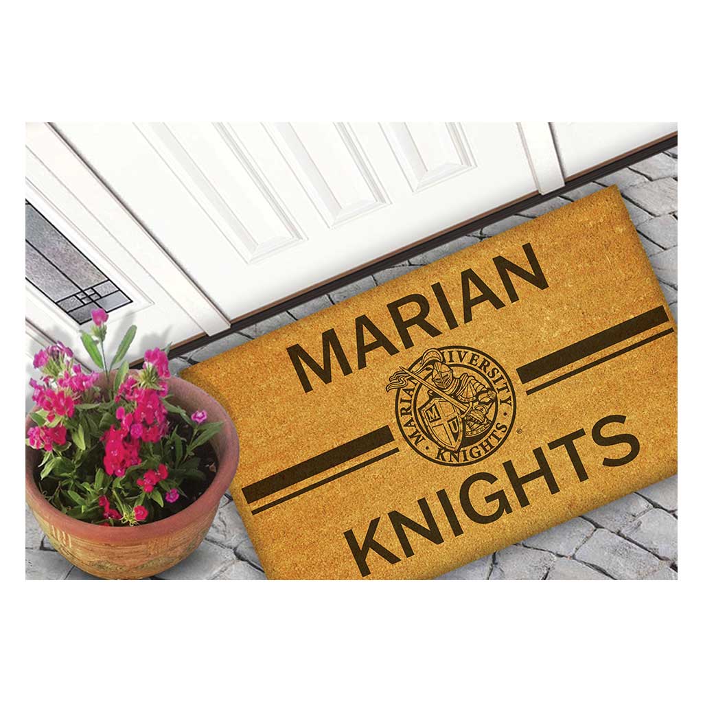 Team Coir Doormat Team Logo Marian University Knights