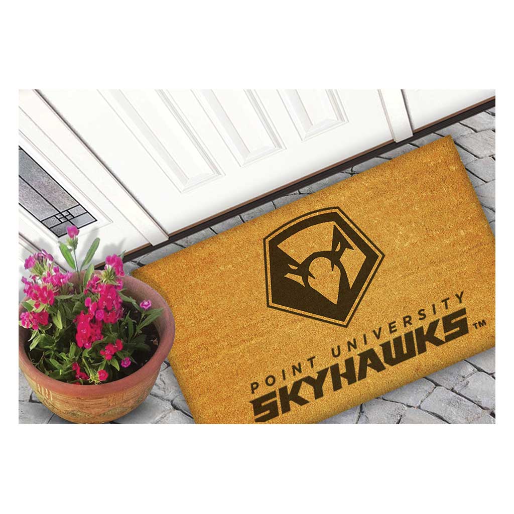 Team Coir Doormat Team Logo Point University Skyhawks