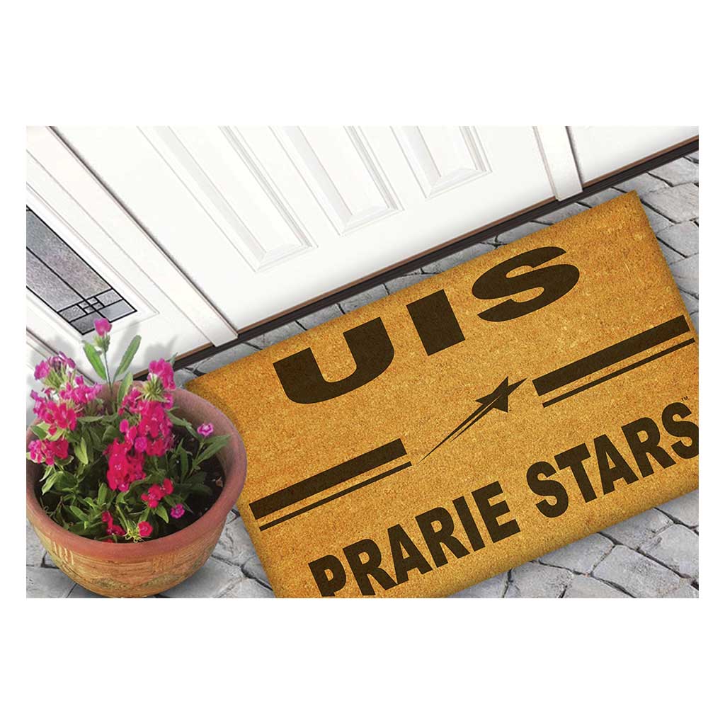 Team Coir Doormat Team Logo University of Illinois Springfield Prairie Stars