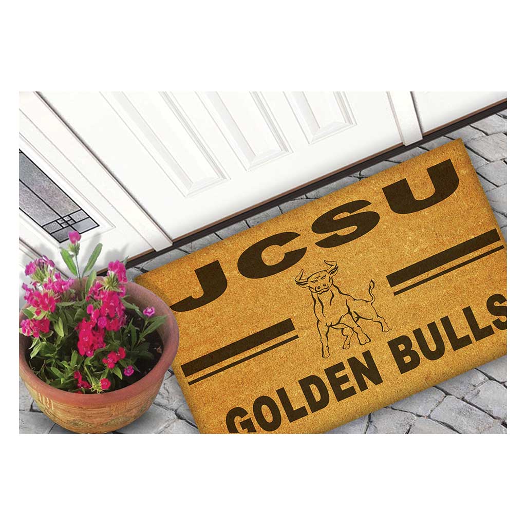 Team Coir Doormat Team Logo Johnson C. Smith University Golden Bulls