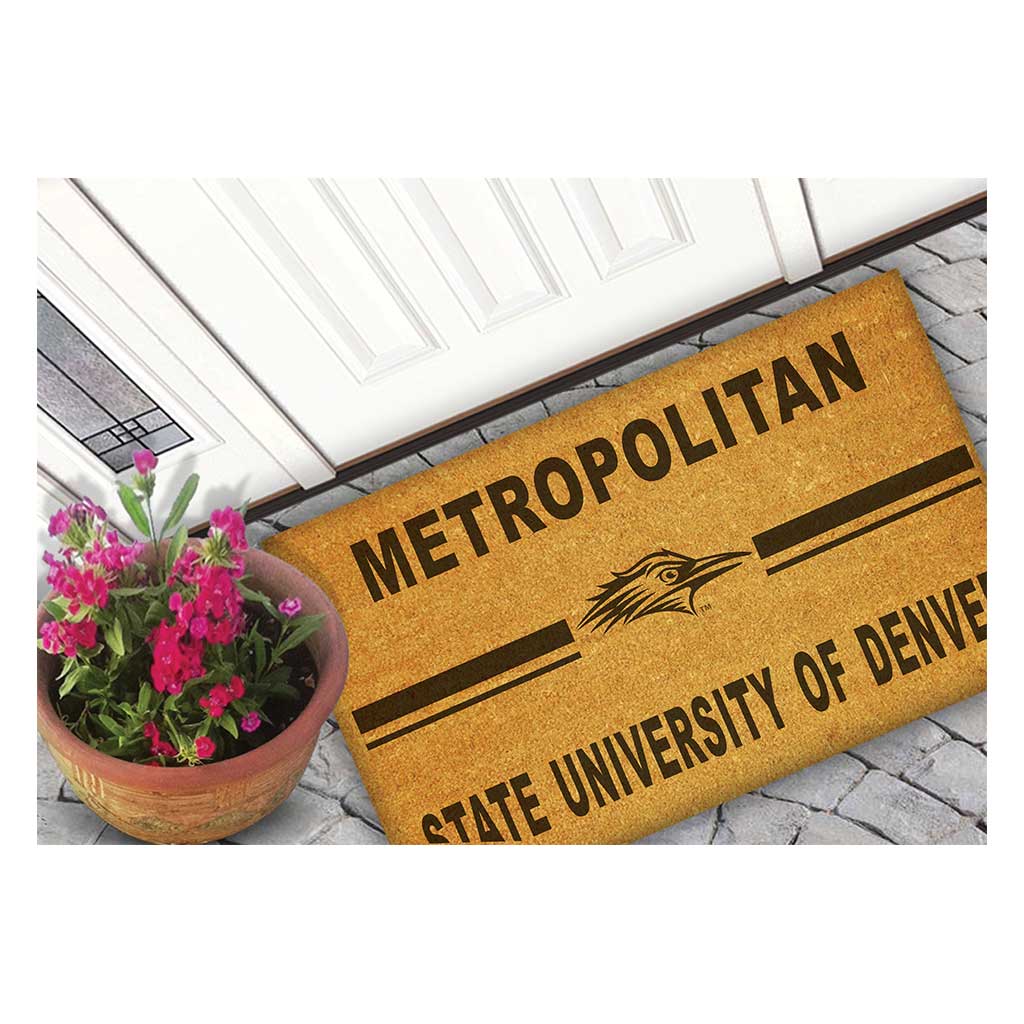 Team Coir Doormat Team Logo Metropolitan State University of Denver Roadrunners