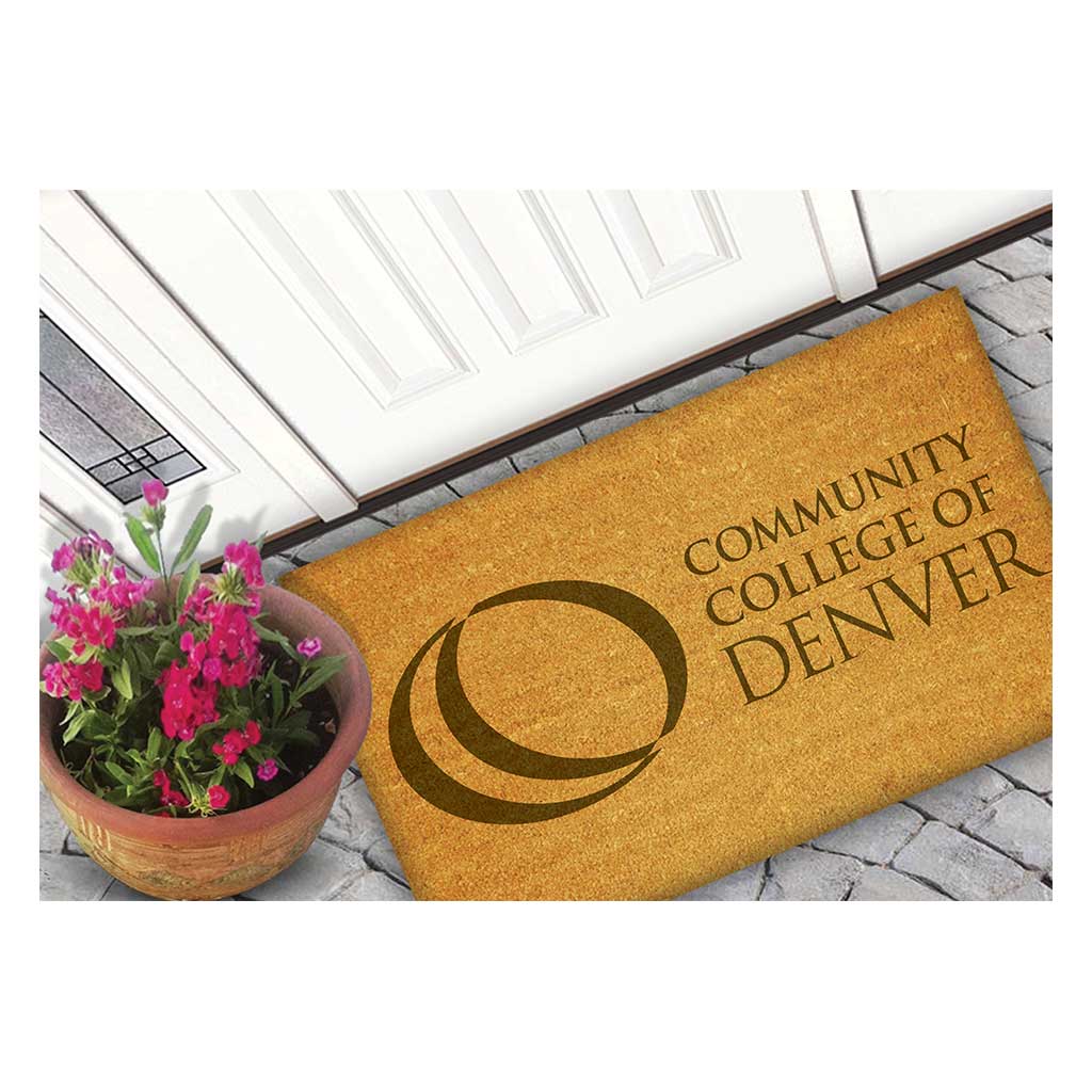 Team Coir Doormat Team Logo Community College of Denver