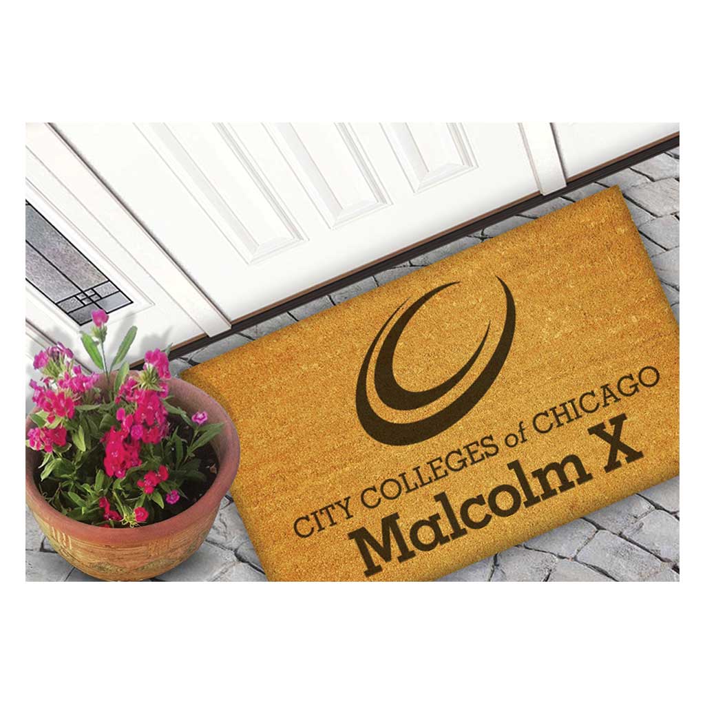 Team Coir Doormat Team Logo Malcolm X College Hawks