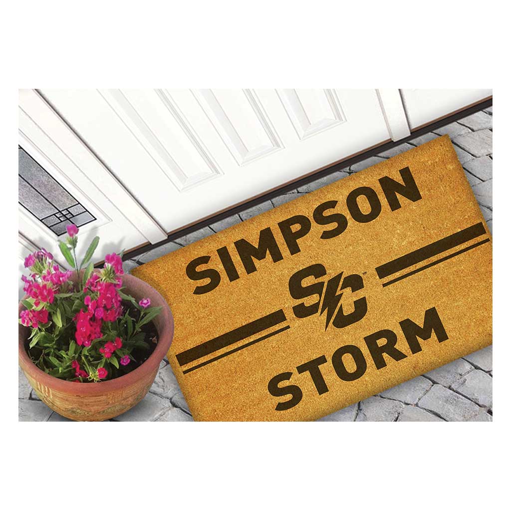 Team Coir Doormat Team Logo Simpson College The Storm Special