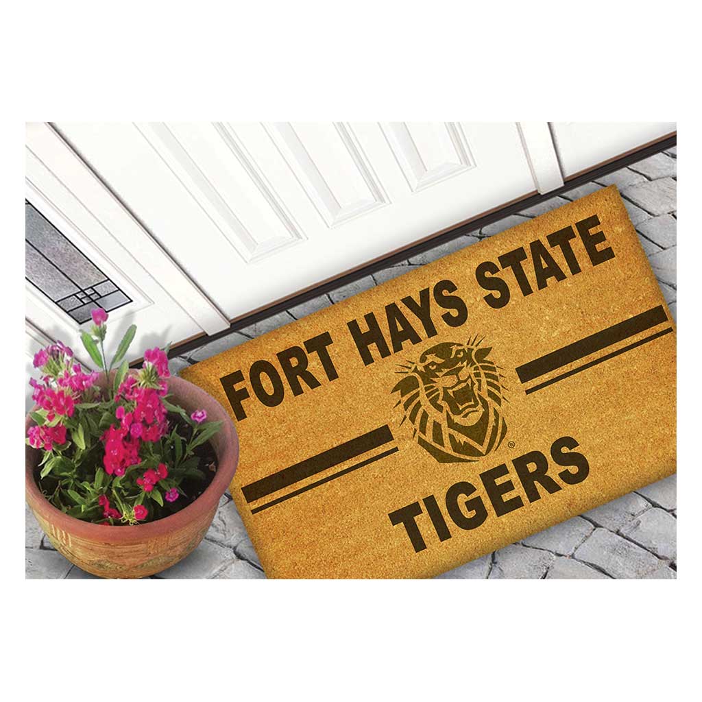 Team Coir Doormat Team Logo Fort Hays State Tigers