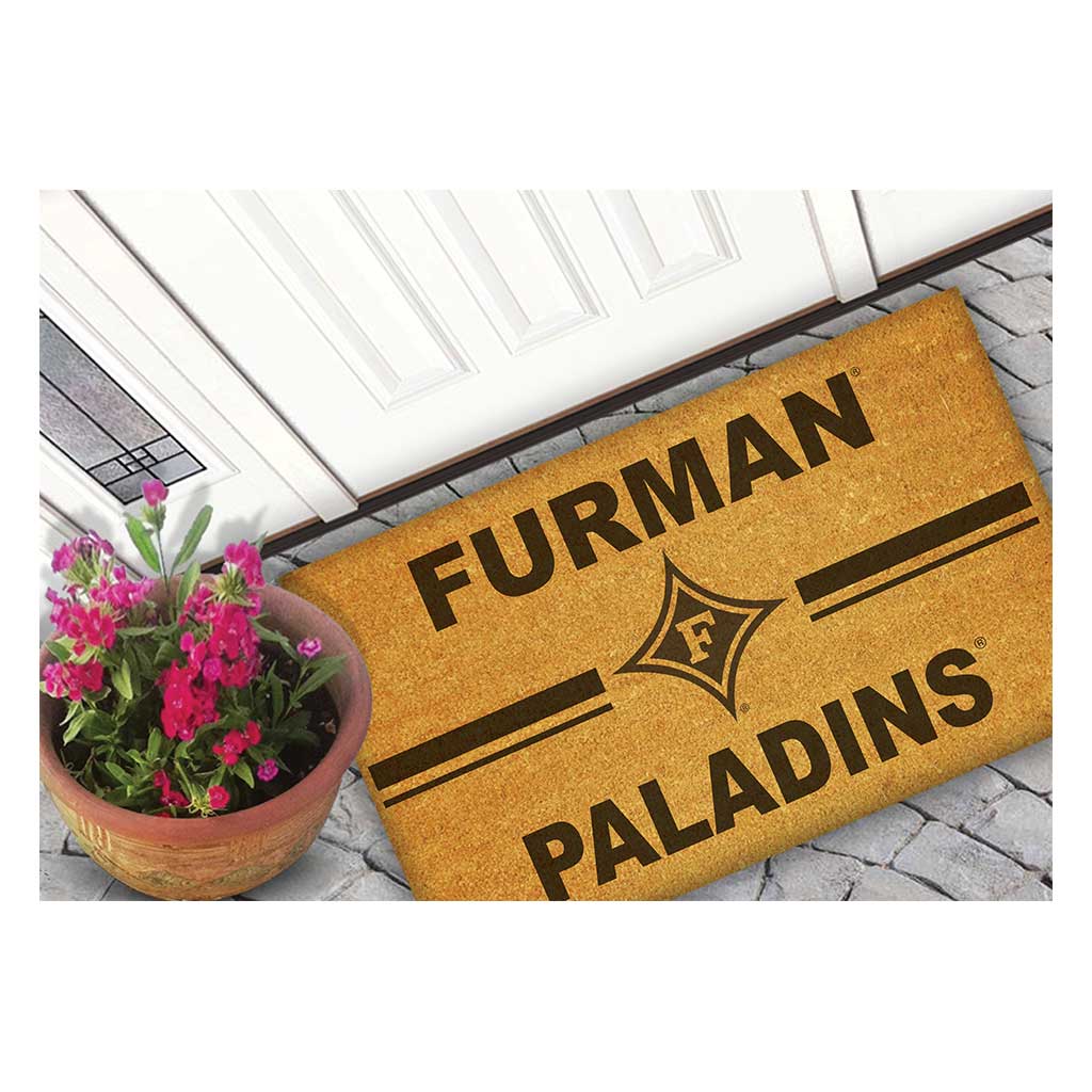 Team Coir Doormat Team Logo Furman Paladins