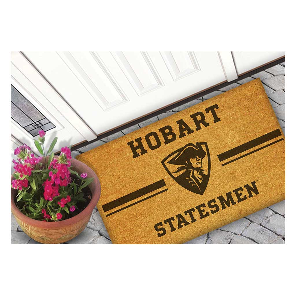 Team Coir Doormat Team Logo Hobart & William Smith College Statesmen