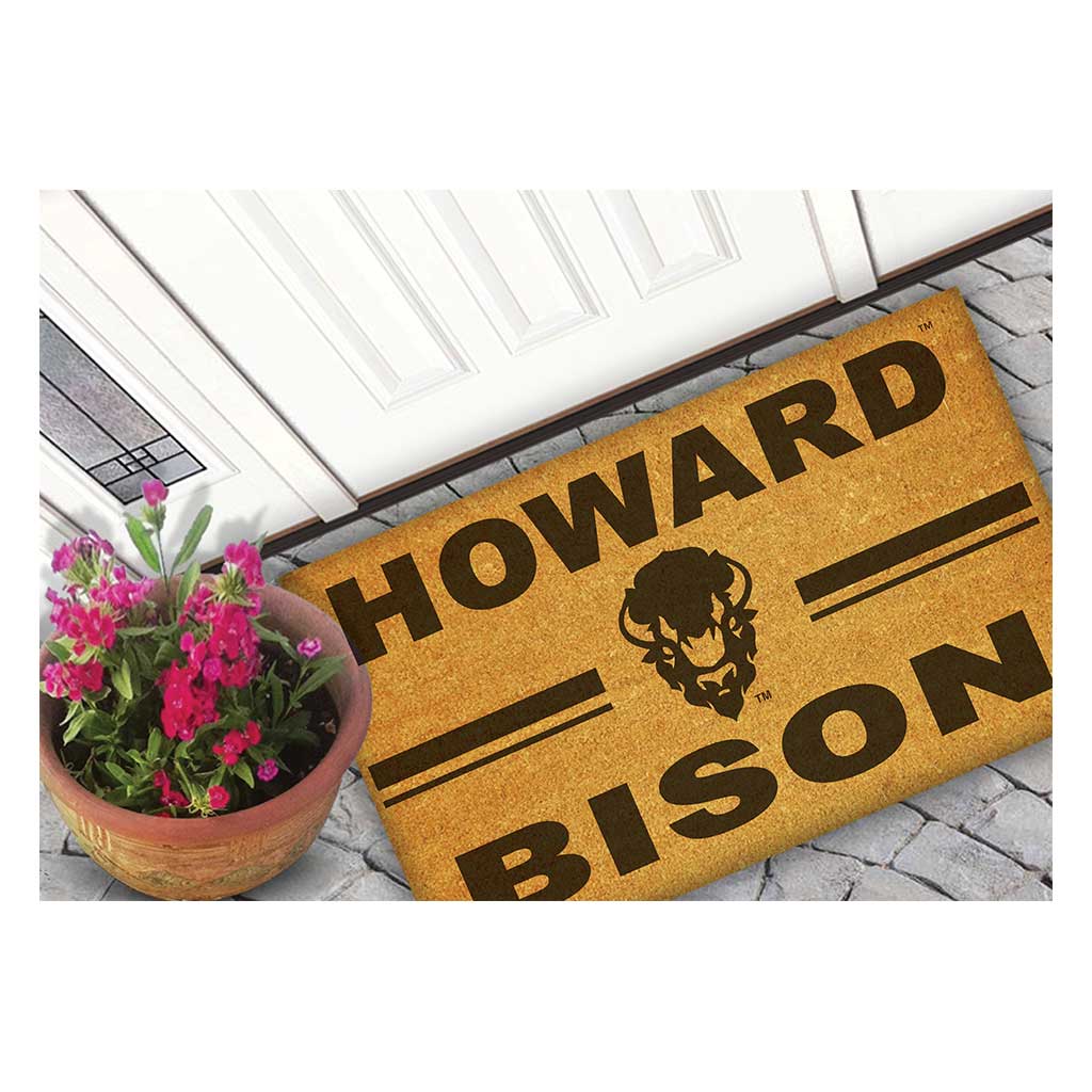 Team Coir Doormat Team Logo Howard Bison