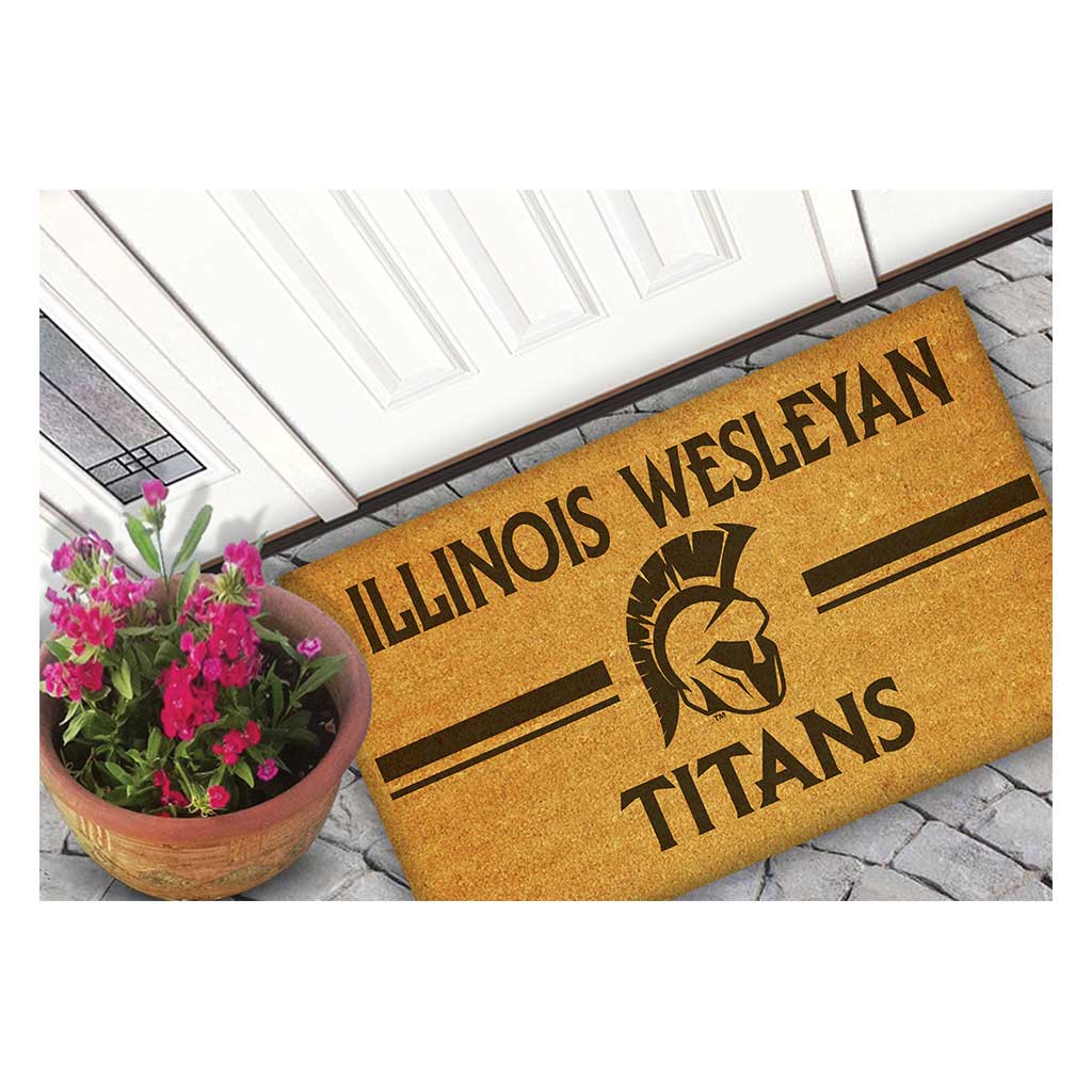 Team Coir Doormat Team Logo Illinois Wesleyan Titans