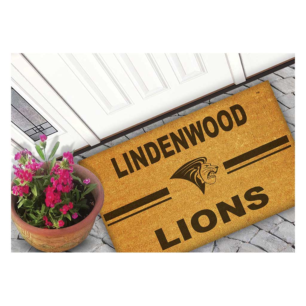 Team Coir Doormat Team Logo Lindenwood Lions