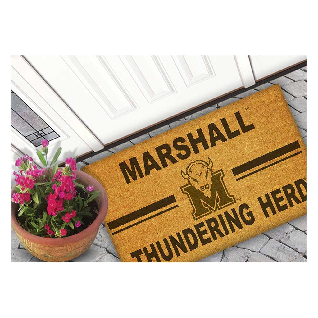 Team Coir Doormat Team Logo Marshall Thundering Herd