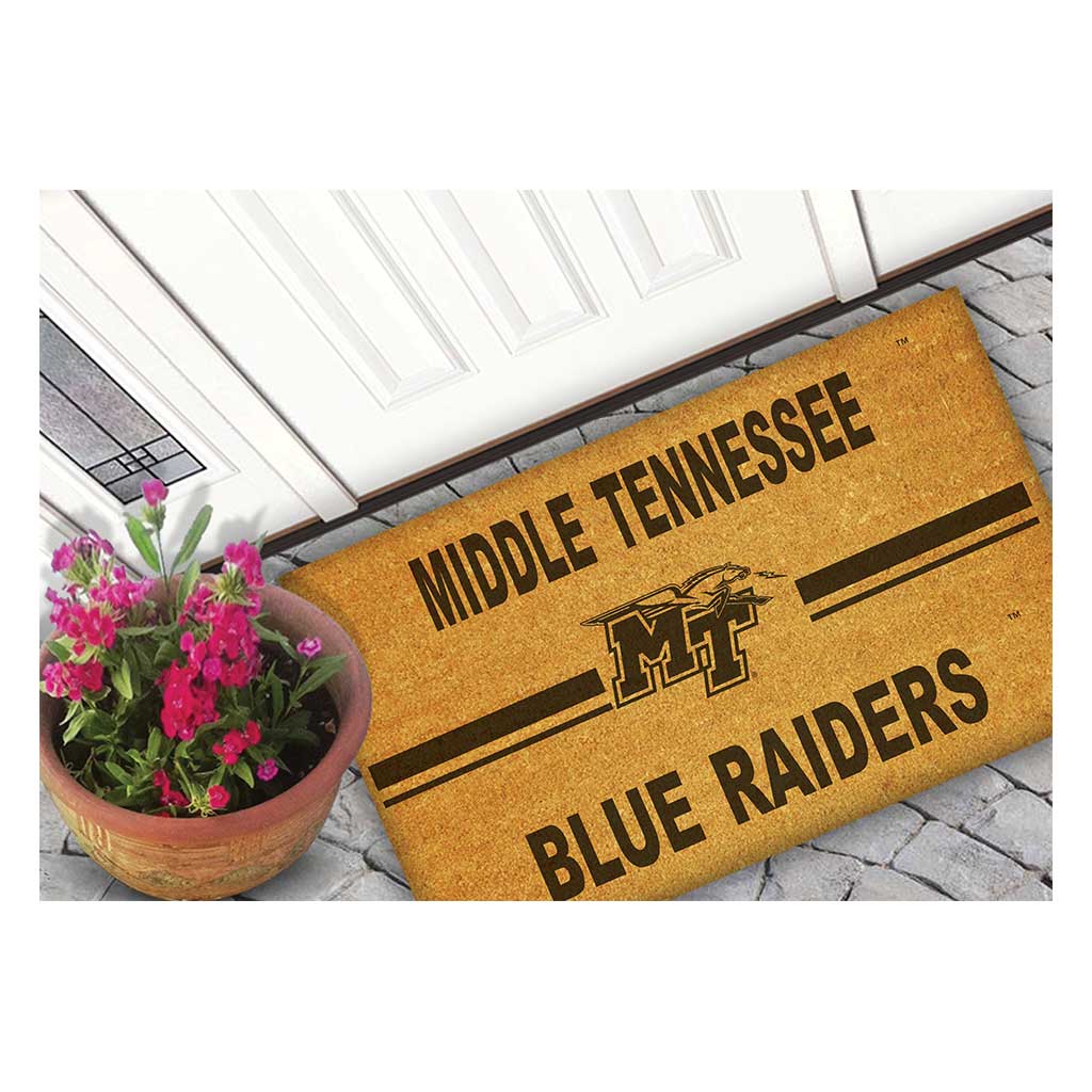 Team Coir Doormat Team Logo Middle Tennessee State