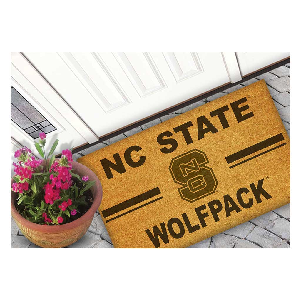 Team Coir Doormat Team Logo North Carolina State Wolfpack