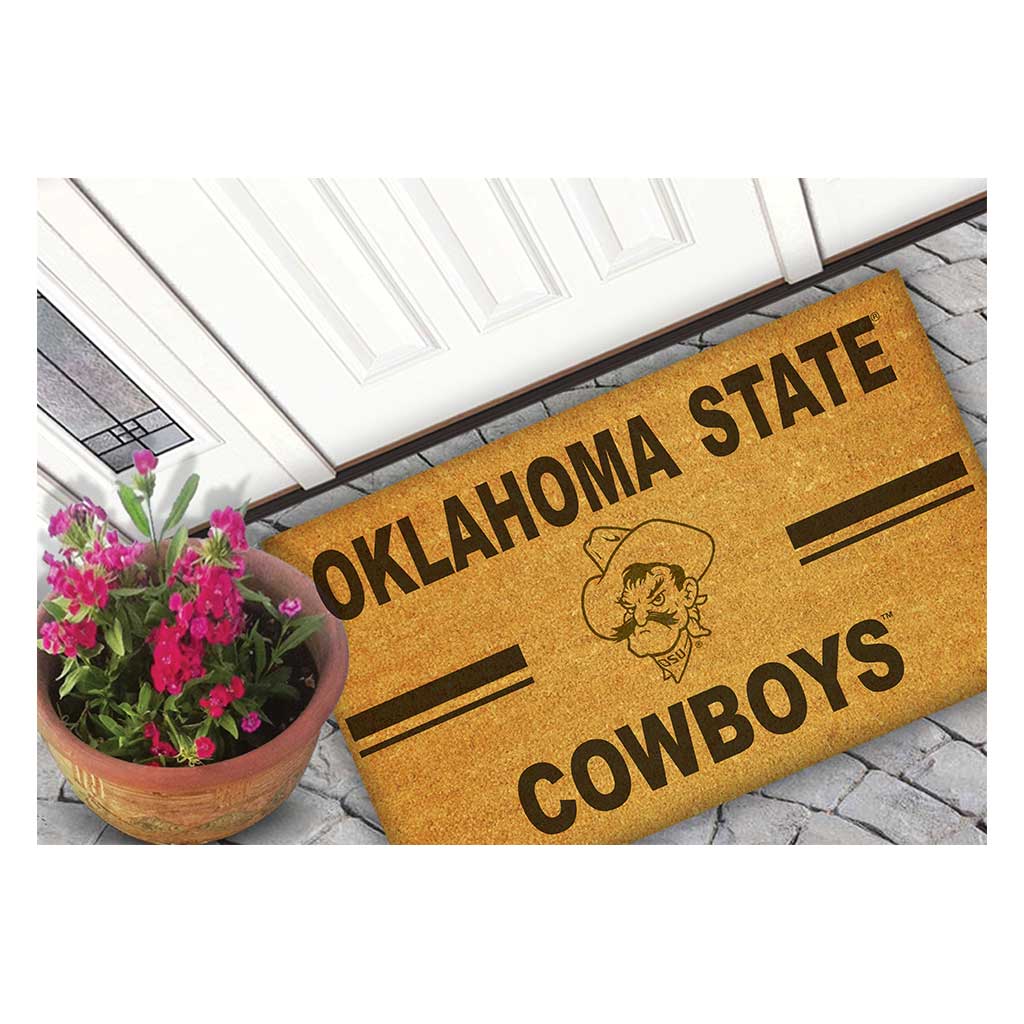 Team Coir Doormat Team Logo Oklahoma State Cowboys