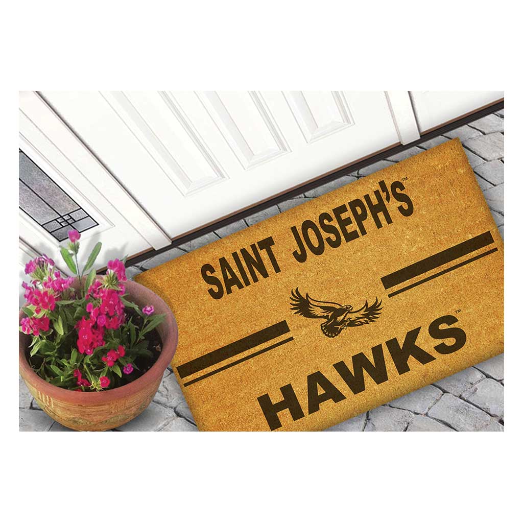 Team Coir Doormat Team Logo Saint Joseph's Univ Hawks