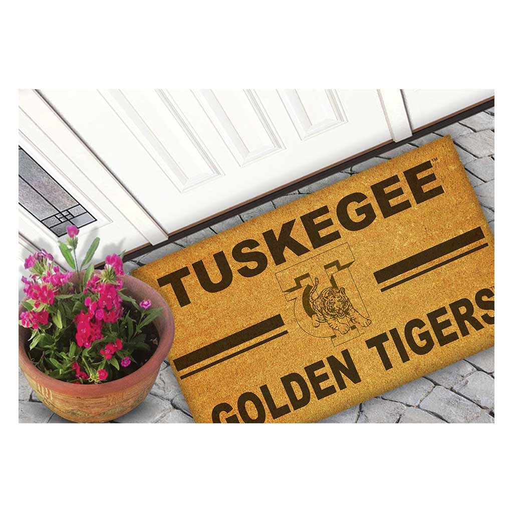 Team Coir Doormat Team Logo Tuskegee Golden Tigers