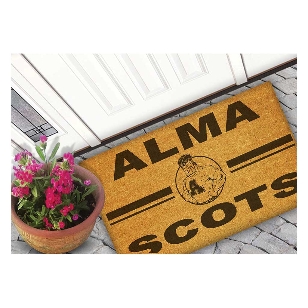 Team Coir Doormat Team Logo Alma College